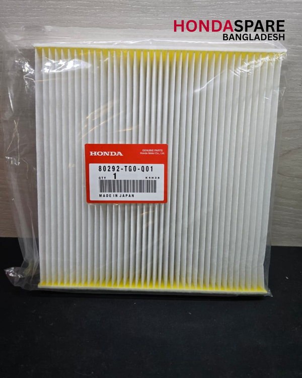 HONDA CABIN AIR FILTER (80292-TG0-Q01) (ACCORD, CRV, CIVIC, HR-V, VEZEL, ODYSSEY, INSIGHT, CRZ, FIT) (GENUINE)
