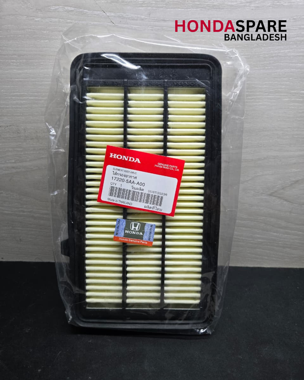 HONDA AIR FILTER (17220-5AA-A00) (CIVIC, CR-V) (GENUINE)